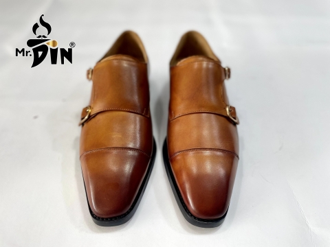 GIÀY MONKSTRAP MD011 DA BÒ